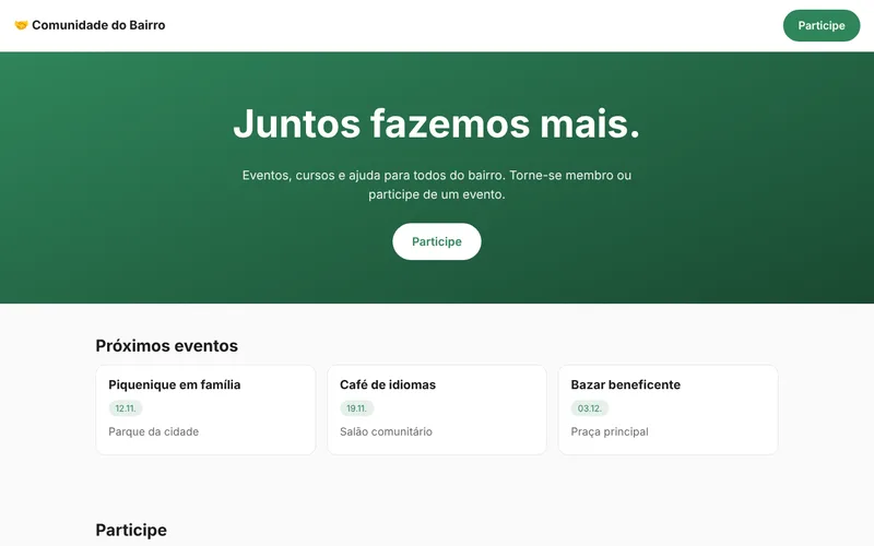 Comunidade do Bairro