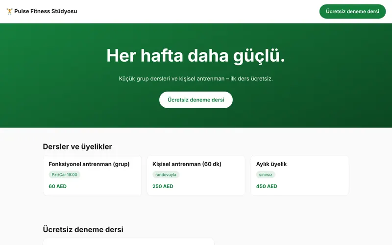 Pulse Fitness Stüdyosu