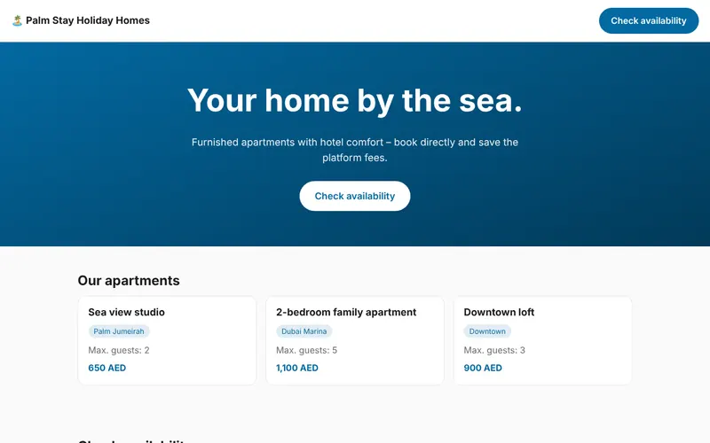 Palm Stay Holiday Homes